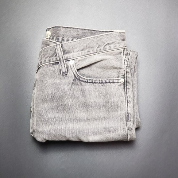 Madewell 90s Straight Jeans In Burwick Wash Women Size 30 High-Waist Grey Denim - Picture 16 of 16